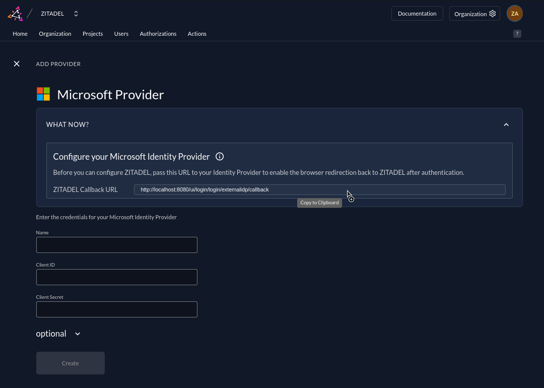 Configure Entra ID as an Identity Provider in ZITADEL