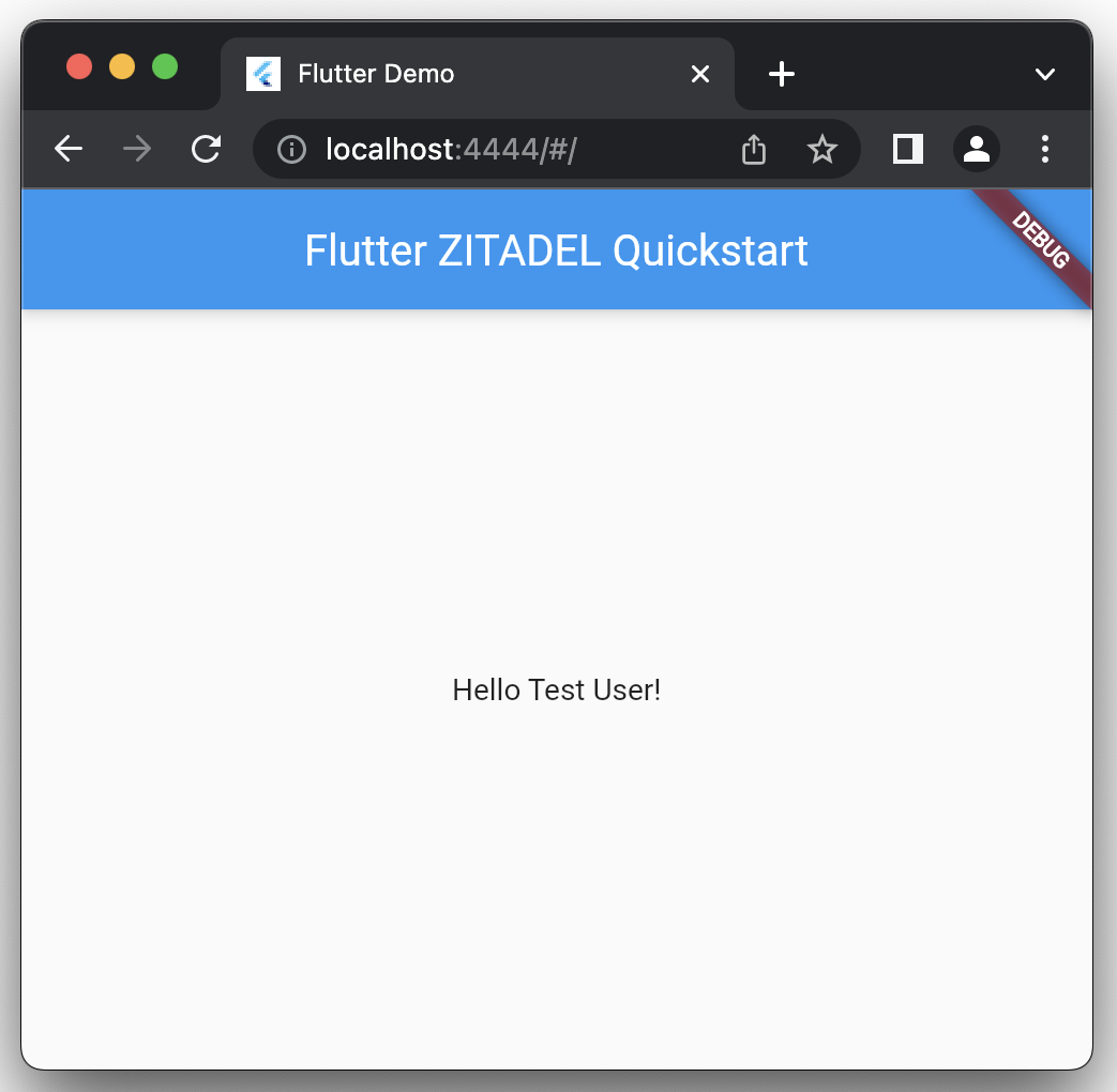 Flutter Authenticated